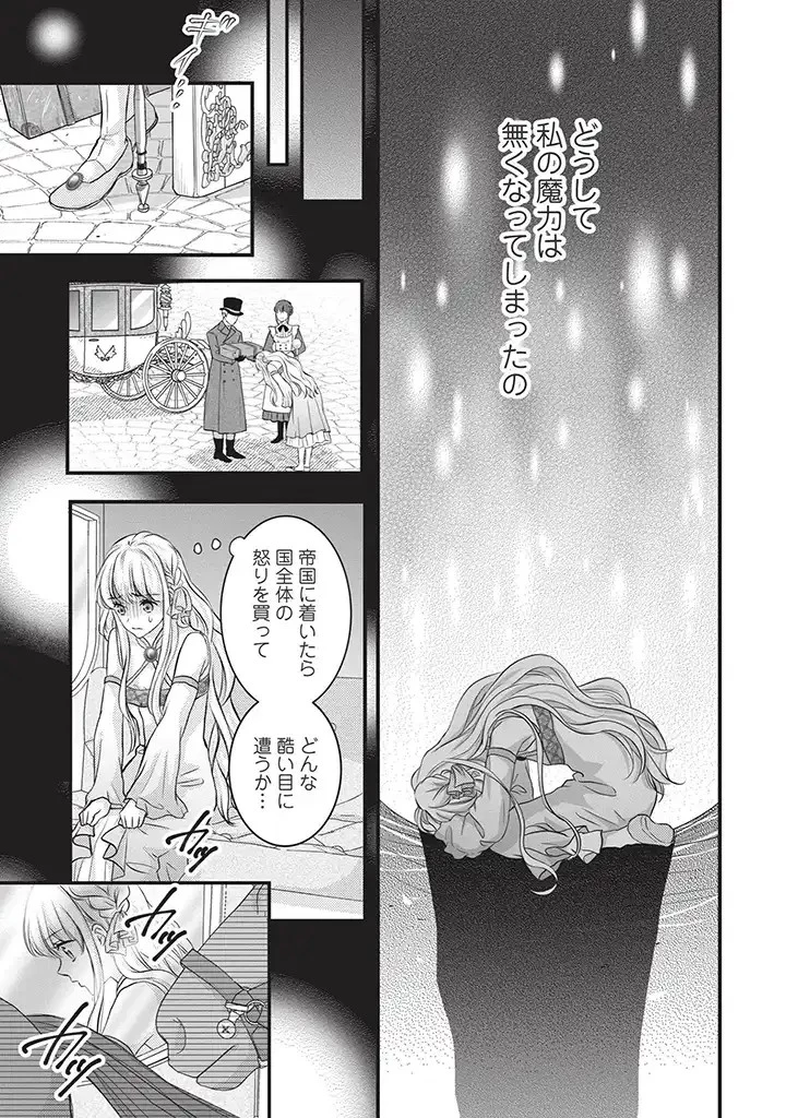 空っぽ聖女として捨てられたはずが、嫁ぎ先の皇帝陛下に溺愛されています 第1話 - 13