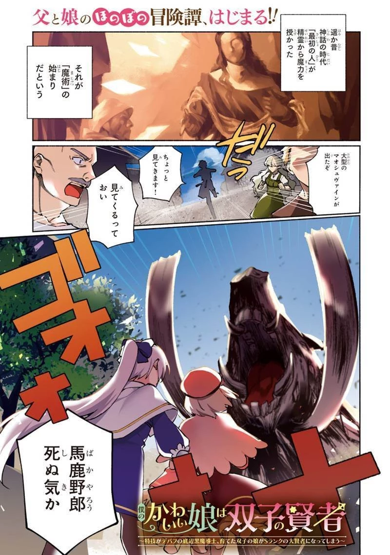 僕のかわいい娘は双子の賢者　～特技がデバフの底辺黒魔導士、育てた双子の娘がＳランクの大賢者になってしまう～;Bokunokawaīmusumewafutagonokenja~tokugigadebafunoteihenkuromadō-shi 第1話 - 1