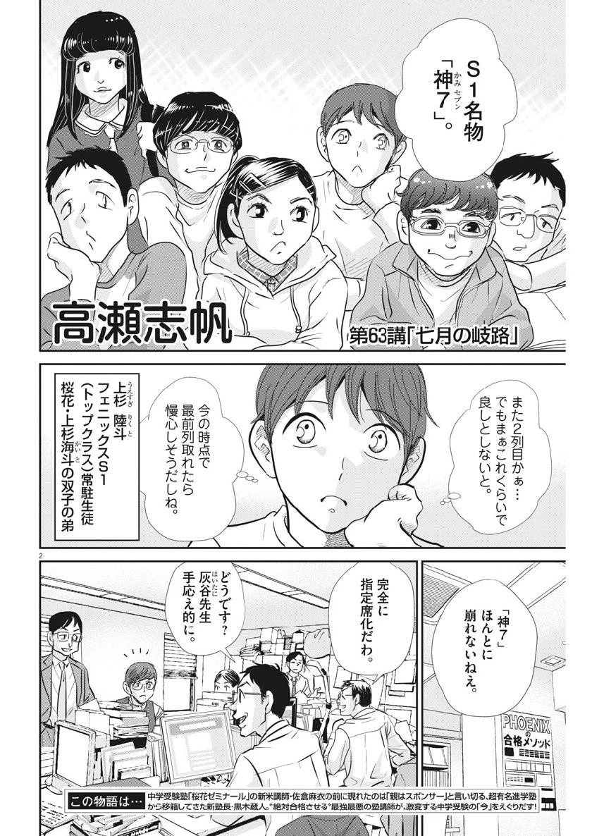 二月の勝者-絶対合格の教室- 第63話 - 3