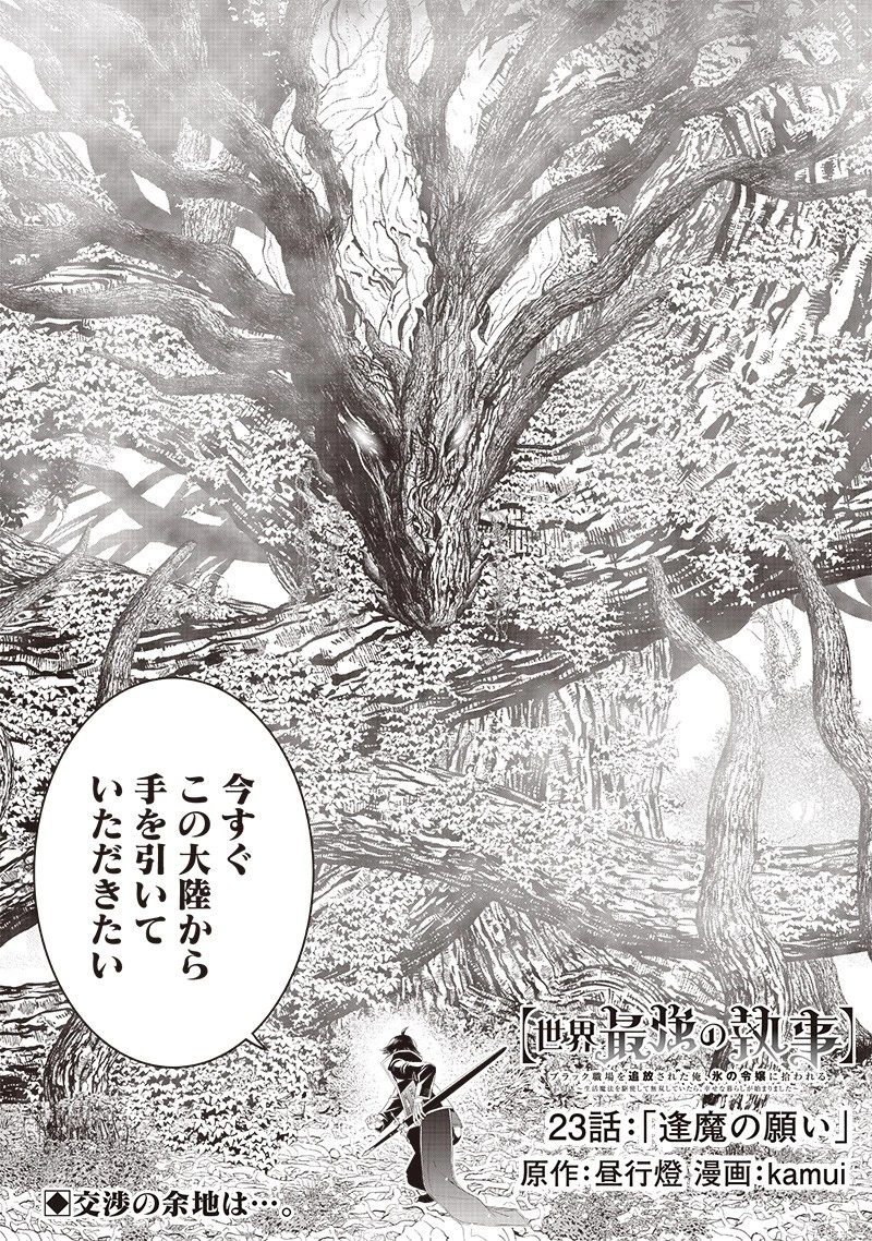 【世界最強の執事】ブラック職場を追放された俺、氷の令嬢に拾われる　～生活魔法を駆使して無双していたら、幸せな暮らしが始まりました～2022年06月14日 第23話 - 1