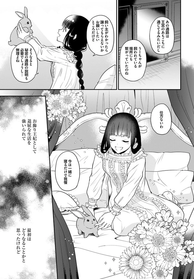 お飾り王妃になったので、こっそり働きに出ることにしました お飾り王妃になったので、こっそり働きに出ることにしました ～うさぎがいるので独り寝も寂しくありません！ 第1話 - 33