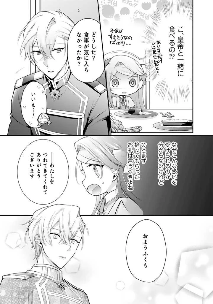 裏切られた悪徳王女、幼女になって冷血皇帝に拾われる 第2話 - 13