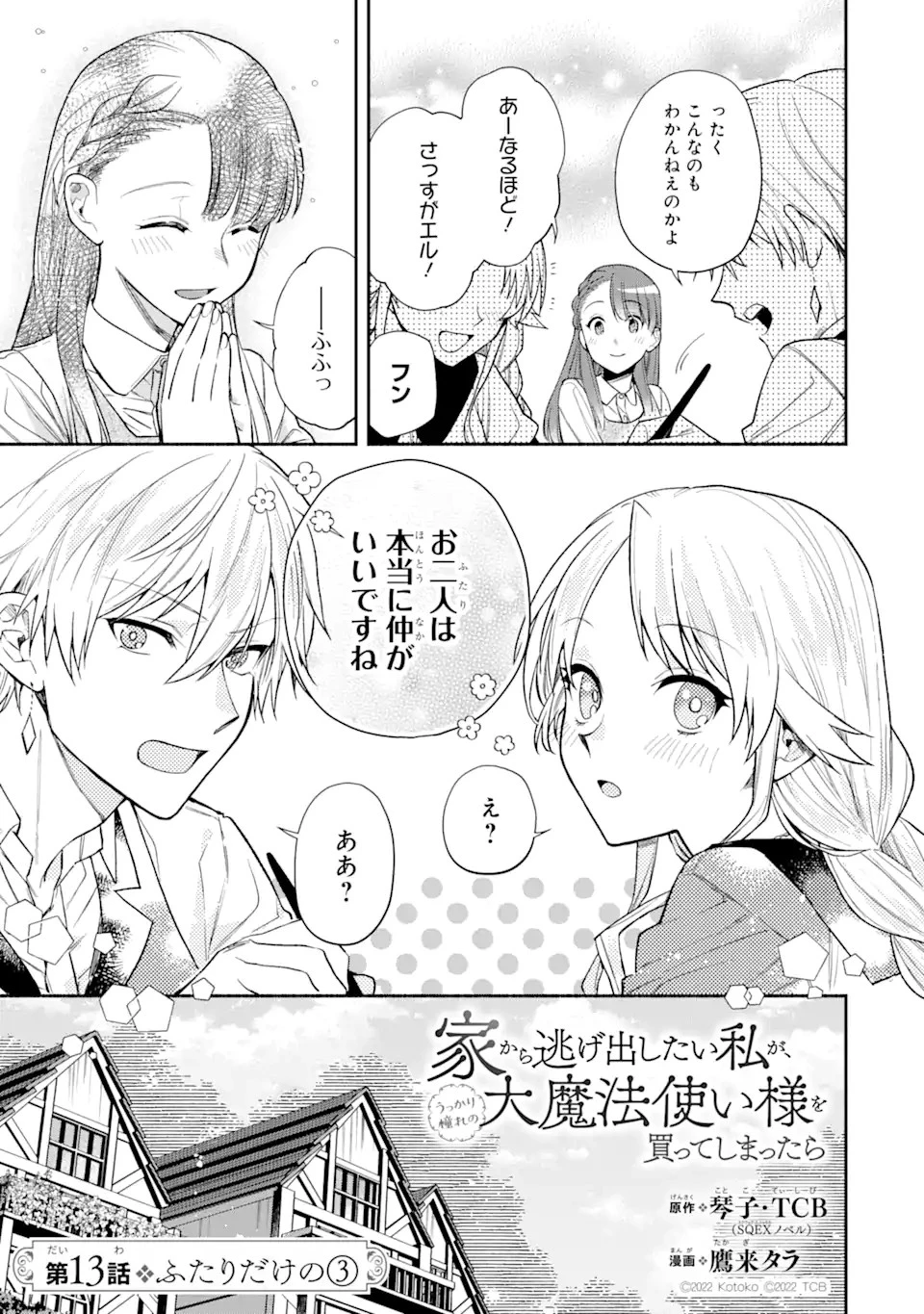 家から逃げ出したい私が、うっかり憧れの大魔法使い様を買ってしまったら 第13話 - 3