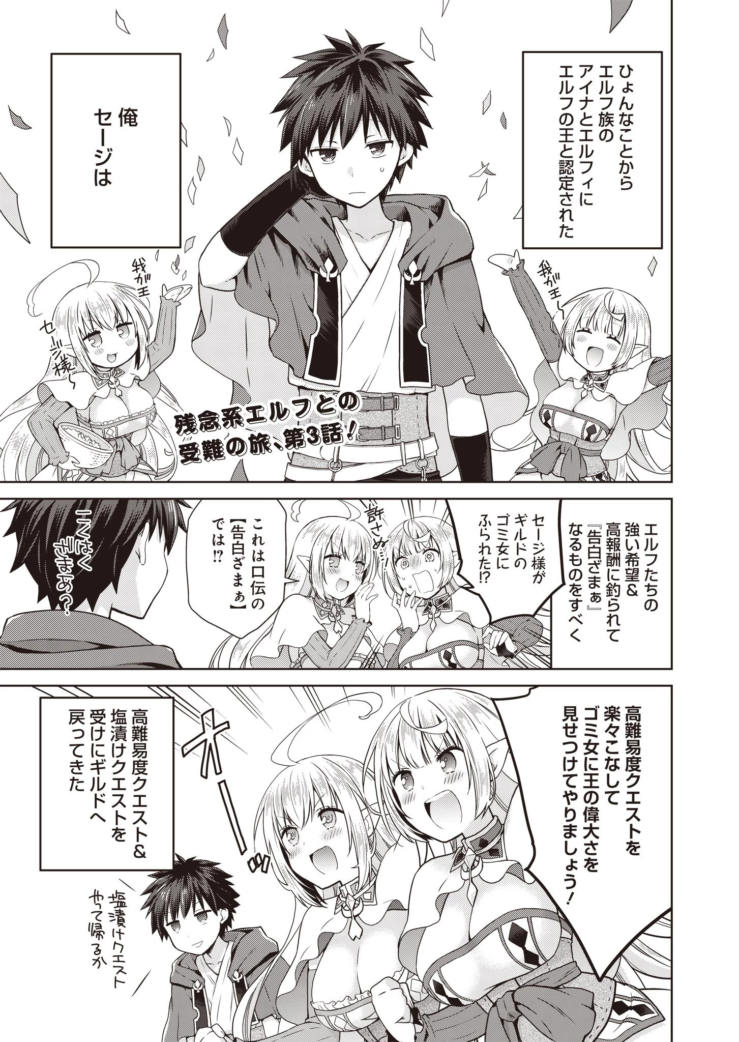 だから勝手に勇者とか覇王に認定すんのやめろよ！～エルフ族も国王様もひれ伏すほど俺は偉大な役割らしい～ 第3話 - 1