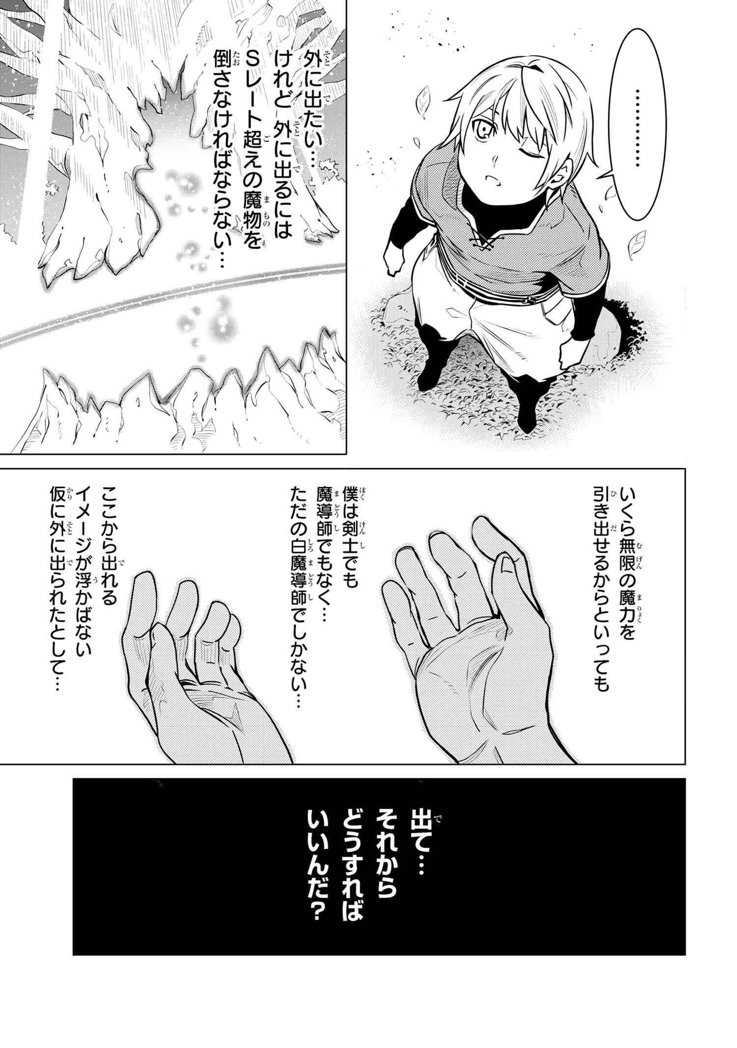 SSSランクダンジョンでナイフ一本手渡され追放された白魔導師 ユグドラシルの呪いにより弱点である魔力不足を克服し世界最強へと至る 第2話 - 13