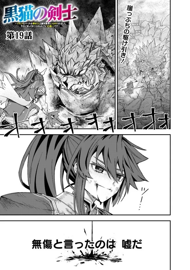 黒猫の剣士 ～ブラックなパーティを辞めたらS級冒険者にスカウトされました。今さら「戻ってきて」と言われても「もう遅い」です～ 第19話 - 1