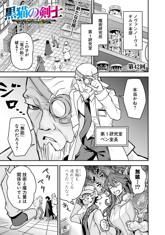 黒猫の剣士 ～ブラックなパーティを辞めたらS級冒険者にスカウトされました。今さら「戻ってきて」と言われても「もう遅い」です～ 第42話 - 1