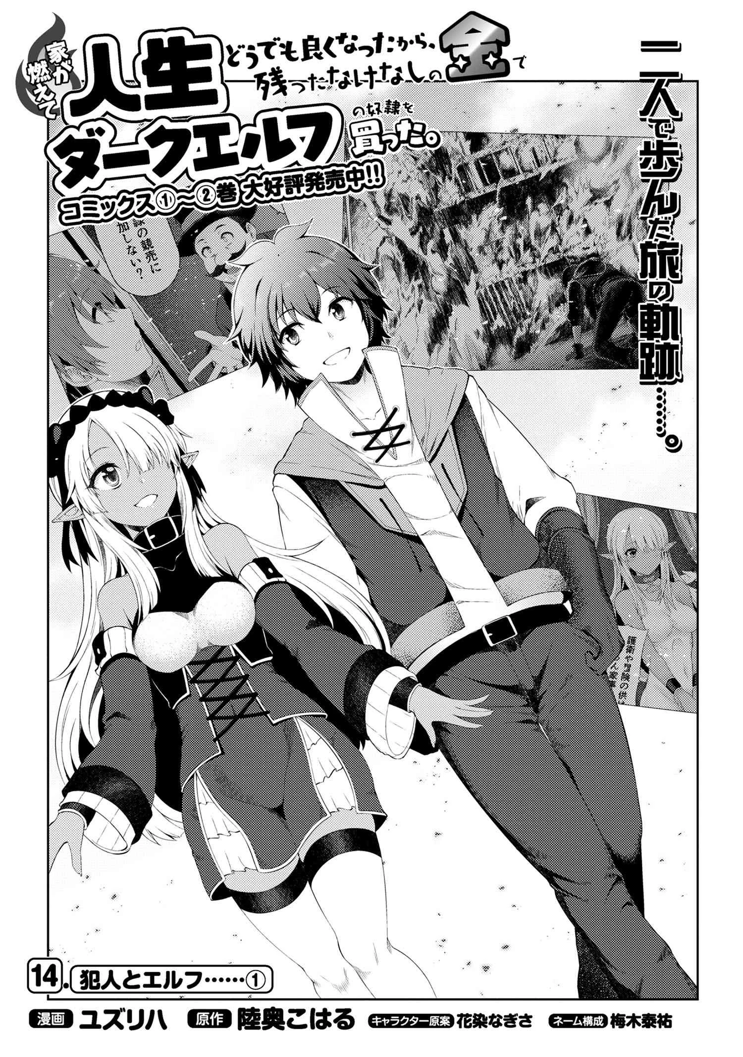 家が燃えて人生どうでも良くなったから、残ったなけなしの金でダークエルフの奴隷を買った。 第14.1話 - 1