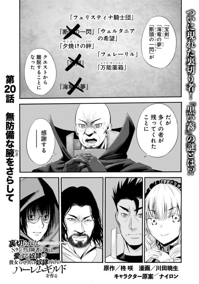 裏切られたSランク冒険者の俺は、愛する奴隷の彼女らと共に奴隷だけのハーレムギルドを作る 第20話 - 1