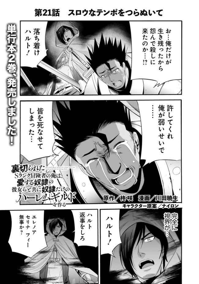 裏切られたSランク冒険者の俺は、愛する奴隷の彼女らと共に奴隷だけのハーレムギルドを作る 第21話 - 1
