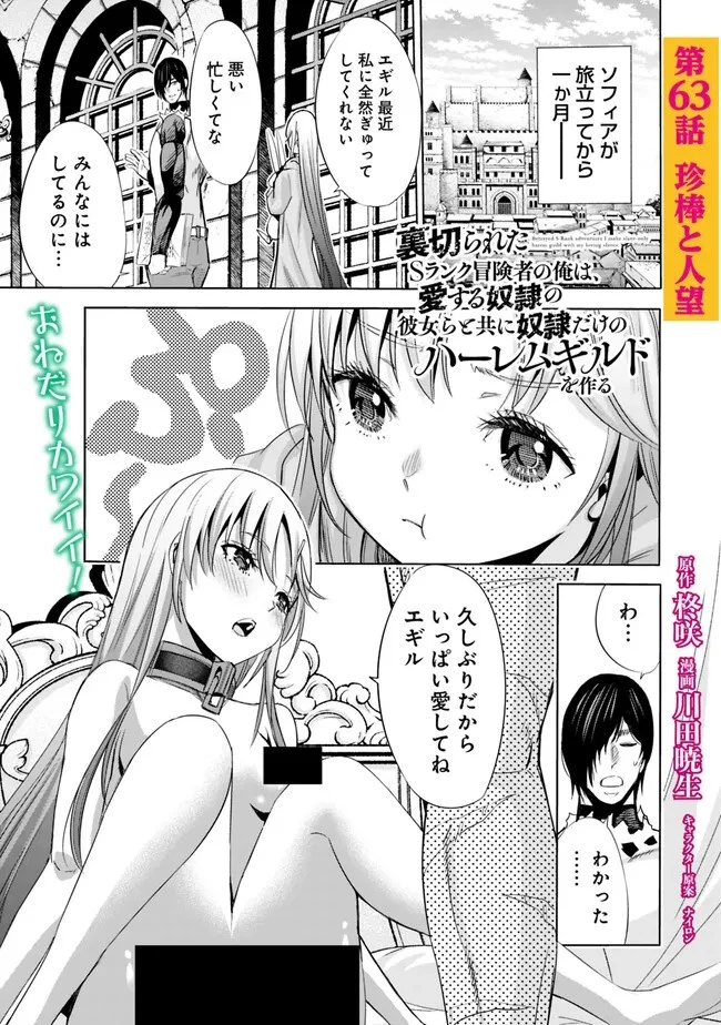 裏切られたSランク冒険者の俺は、愛する奴隷の彼女らと共に奴隷だけのハーレムギルドを作る 第63話 - 1