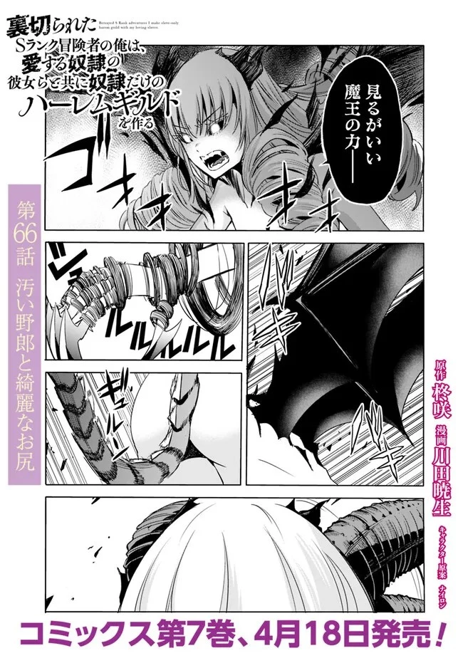 裏切られたSランク冒険者の俺は、愛する奴隷の彼女らと共に奴隷だけのハーレムギルドを作る 第66話 - 1