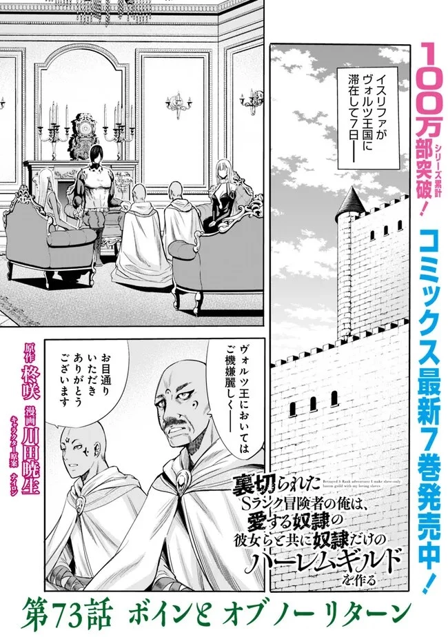 裏切られたSランク冒険者の俺は、愛する奴隷の彼女らと共に奴隷だけのハーレムギルドを作る 第73話 - 1