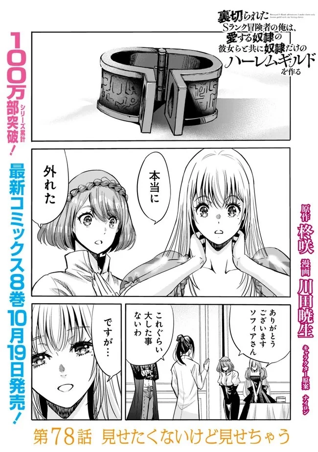 裏切られたSランク冒険者の俺は、愛する奴隷の彼女らと共に奴隷だけのハーレムギルドを作る 第78話 - 2