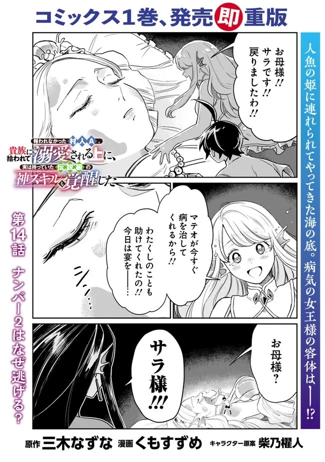 報われなかった村人A、貴族に拾われて溺愛される上に、実は持っていた伝説級の神スキルも覚醒した 第14話 - 1