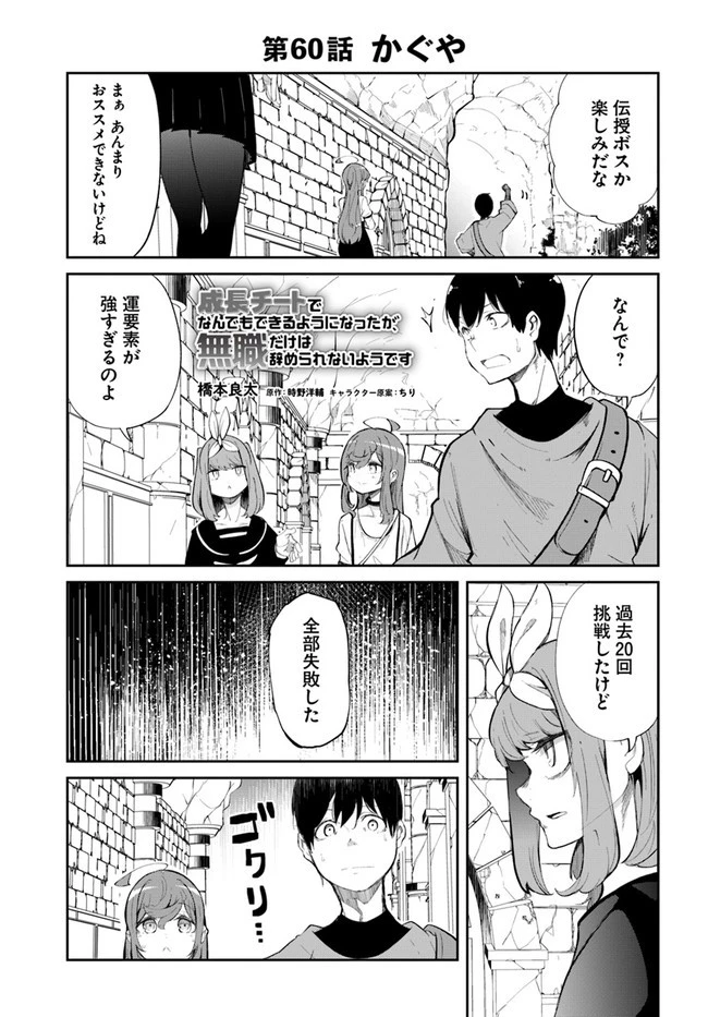 成長チートでなんでもできるようになったが、無職だけは辞められないようです 第60話 - 1