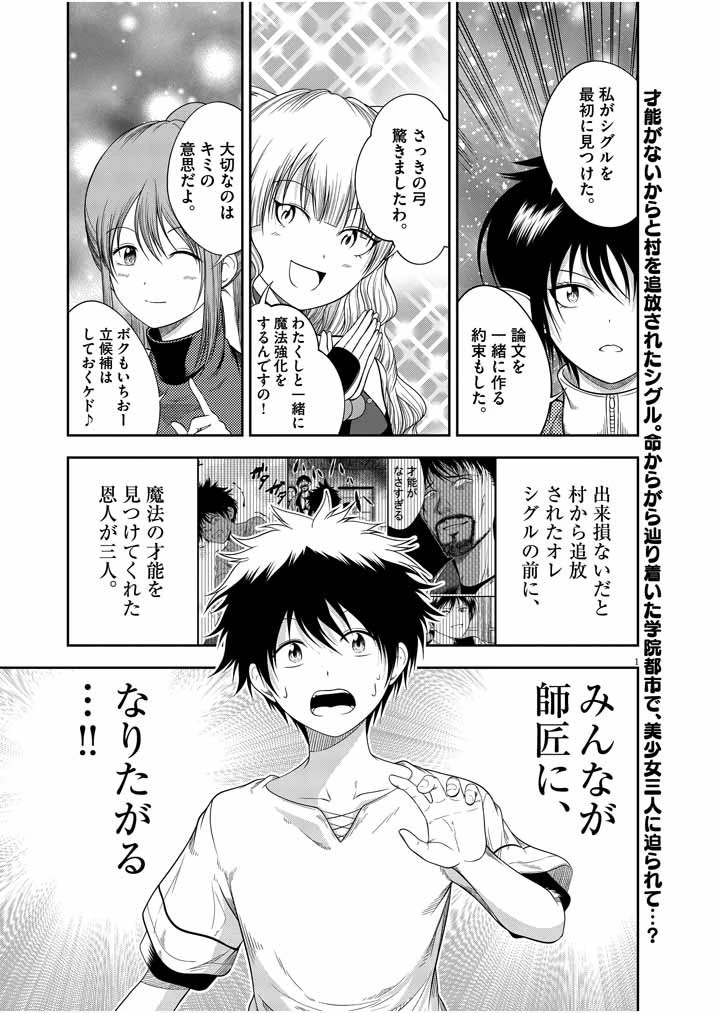 最強無敵の美少女賢者たちが、オレの師匠になりたがる～武術の才能がなくて追放された少年、魔法の才能はすごかった～ 第2話 - 1