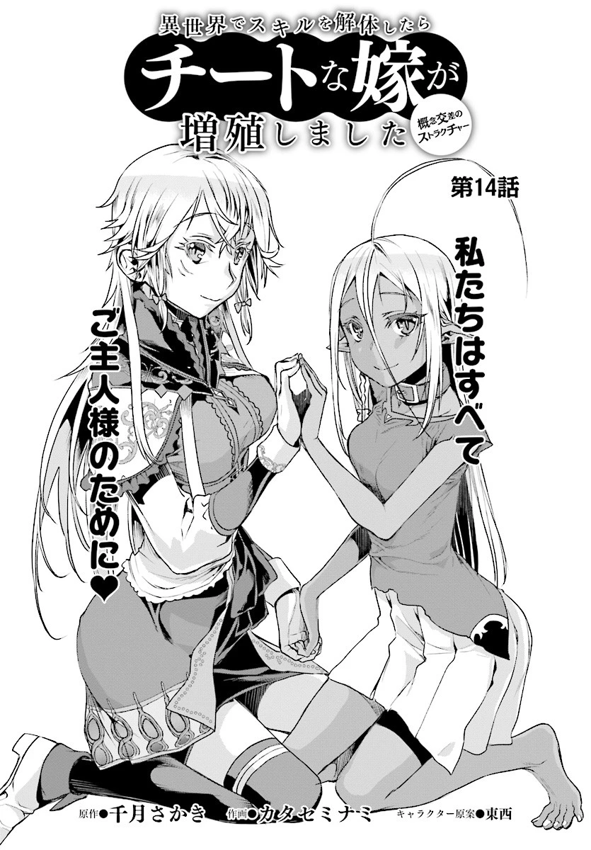 異世界でスキルを解体したらチートな嫁が増殖しました 概念交差のストラクチャー 第14話 - 2