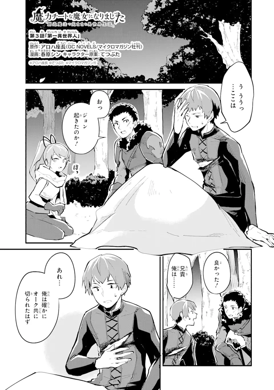 魔力チートな魔女になりました ～創造魔法で気ままな異世界生活～ 第3話 - 1