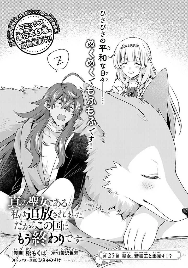 真の聖女である私は追放されました。だからこの国はもう終わりです 第25.1話 - 1