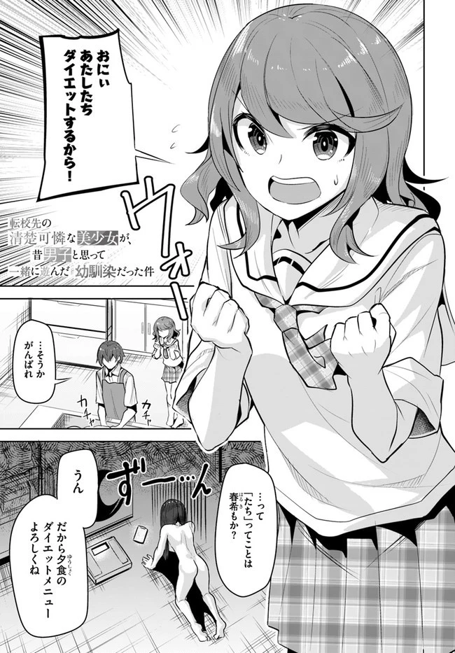 転校先の清楚可憐な美少女が、昔男子と思って一緒に遊んだ幼馴染だった件 第13話 - 1