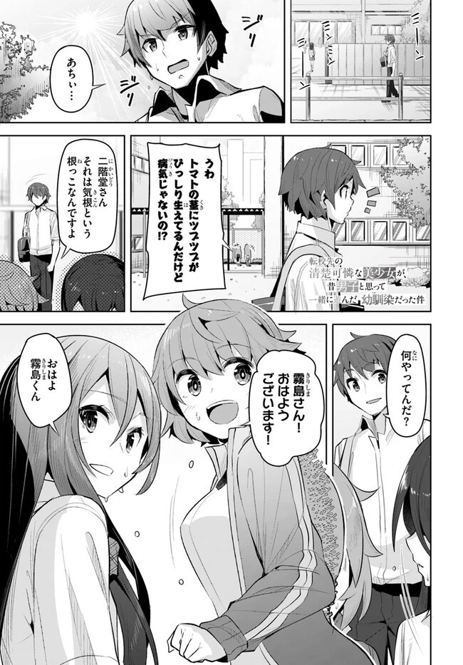 転校先の清楚可憐な美少女が、昔男子と思って一緒に遊んだ幼馴染だった件 第16話 - 1