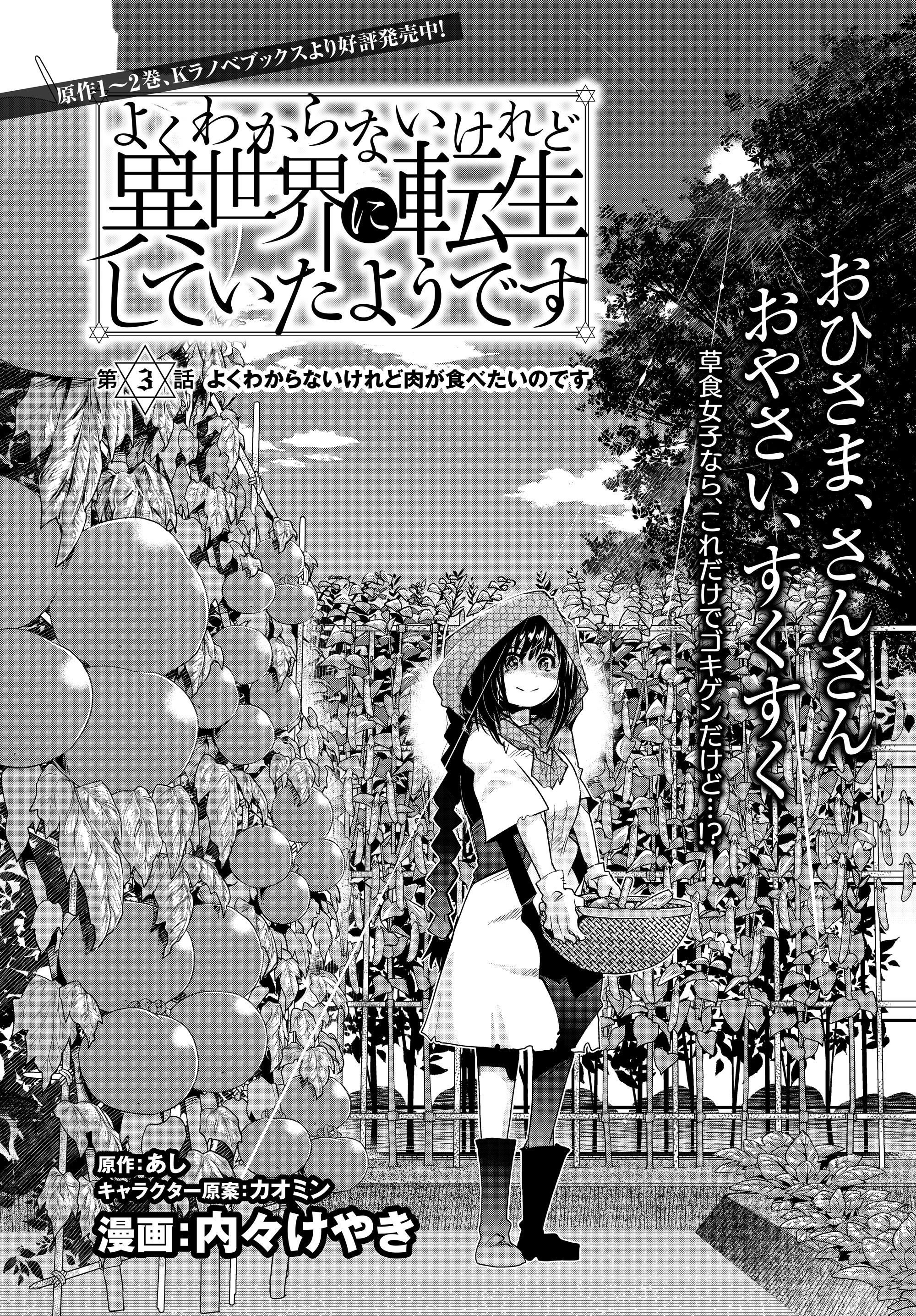 よくわからないけれど異世界に転生していたようです 第3.2話 - 2