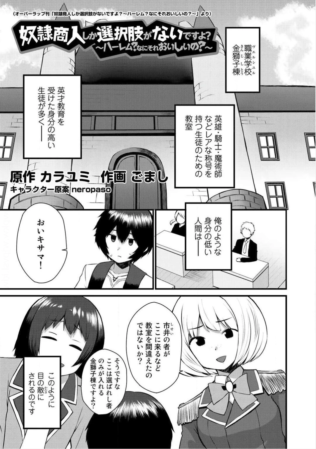 奴隷商人しか選択肢がないですよ?～ハーレム?なにそれおいしいの?～ 第2話 - 2