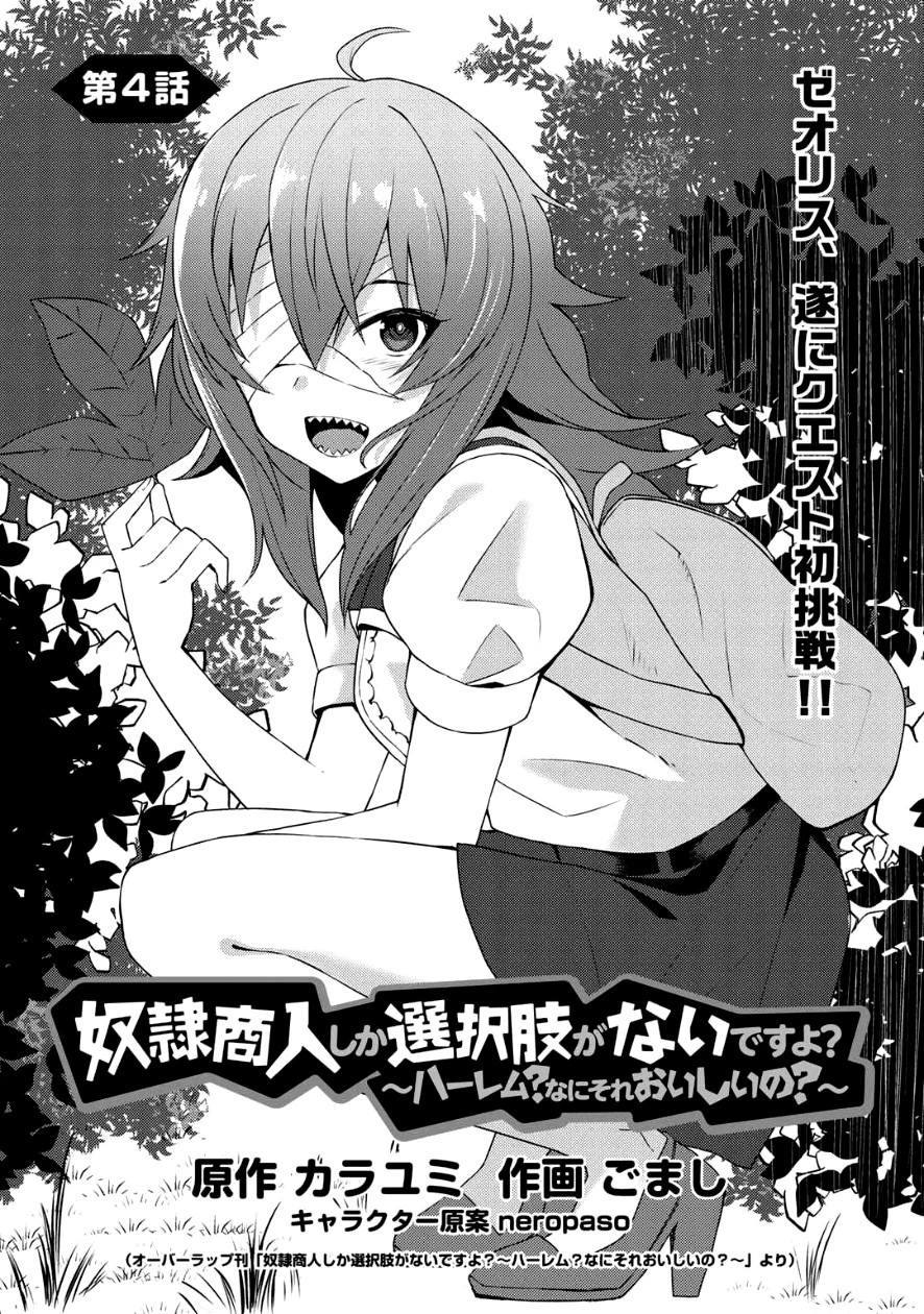 奴隷商人しか選択肢がないですよ?～ハーレム?なにそれおいしいの?～ 第4話 - 1