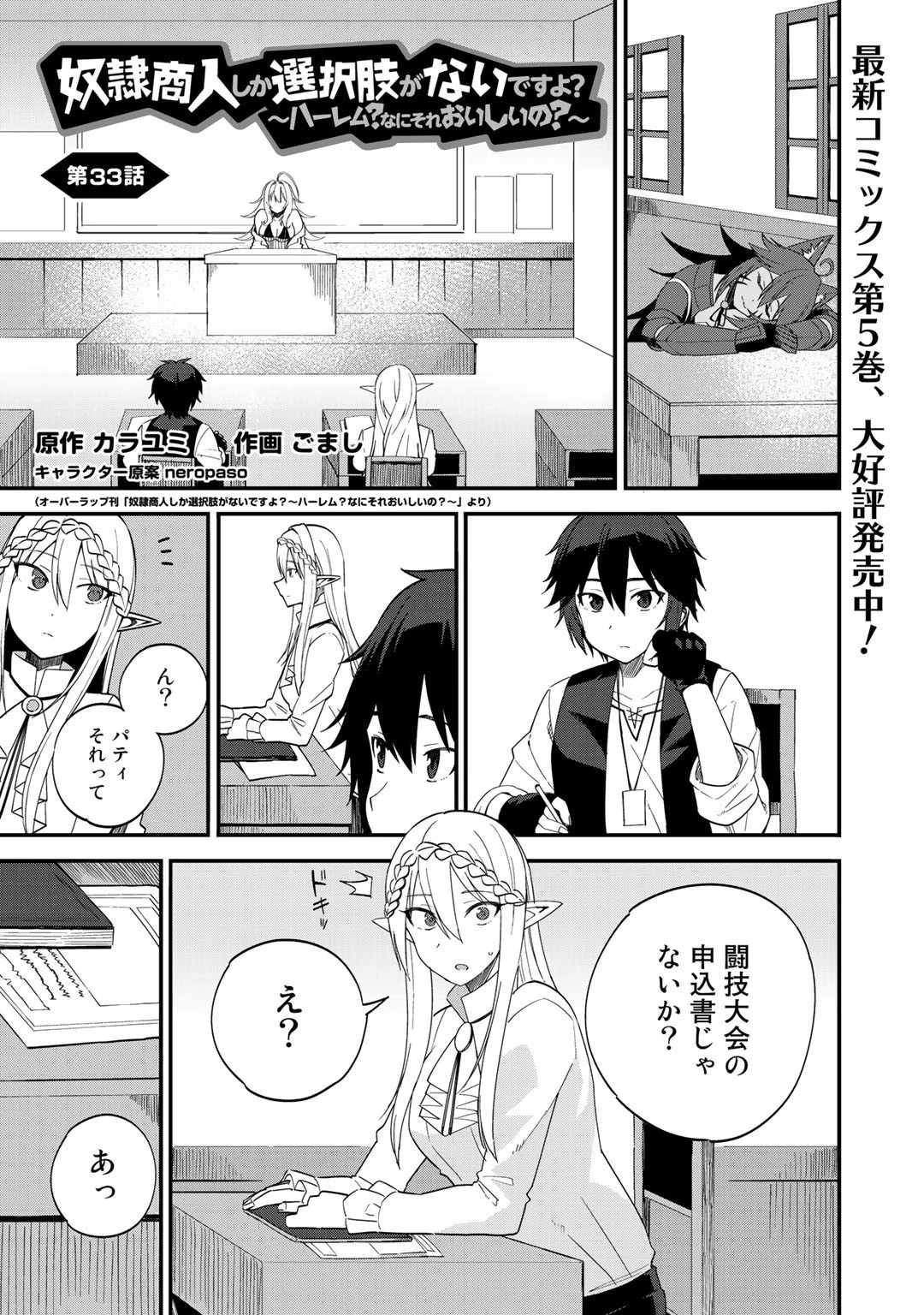 奴隷商人しか選択肢がないですよ?～ハーレム?なにそれおいしいの?～ 第33話 - 1