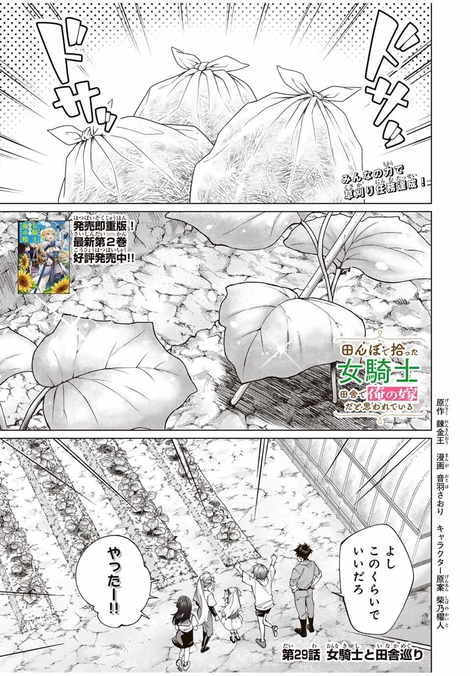 田んぼで拾った女騎士、田舎で俺の嫁だと思われている 第29話 - 1