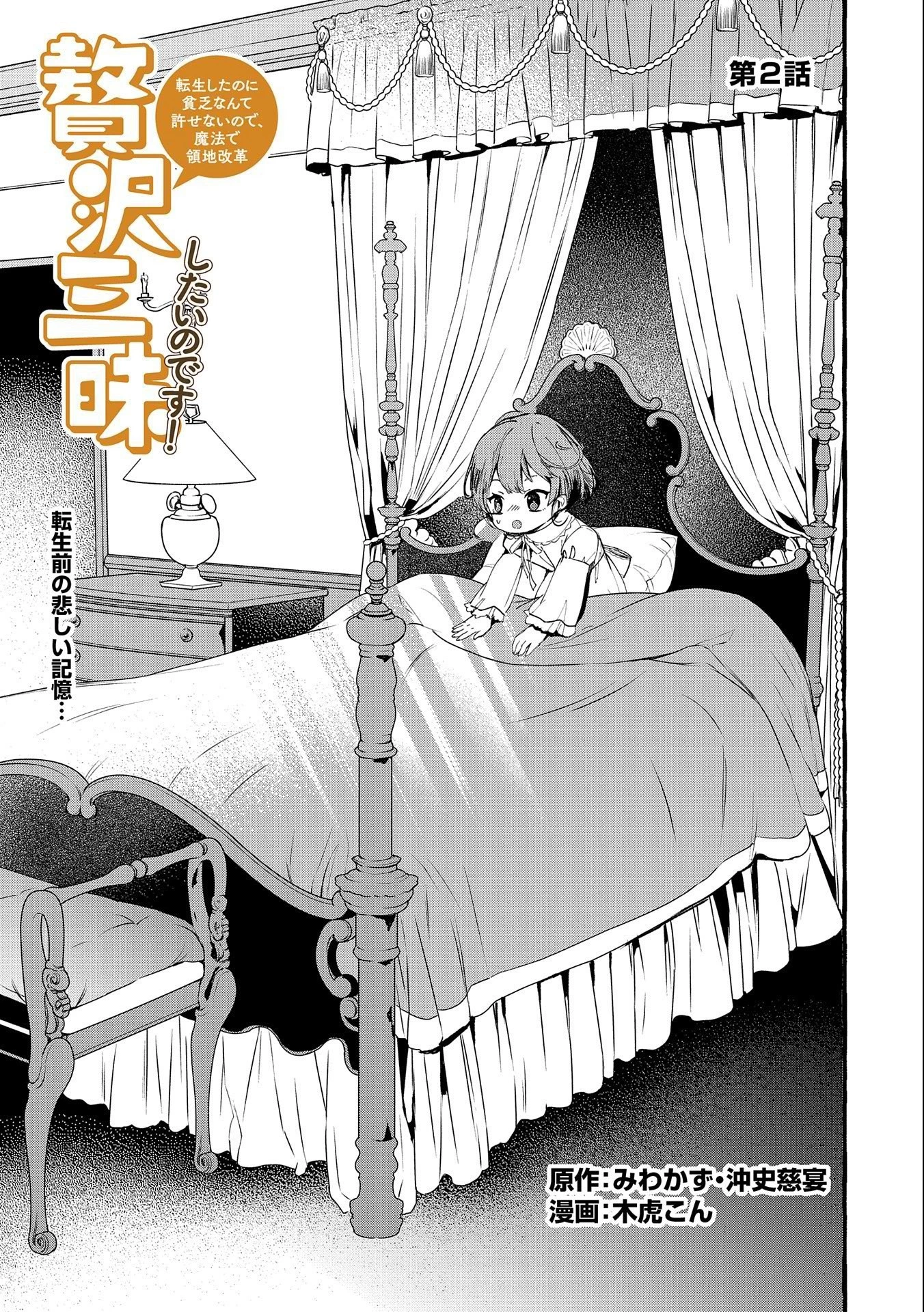 贅沢三昧したいのです！ 転生したのに貧乏なんて許せないので、魔法で領地改革 第2話 - 3