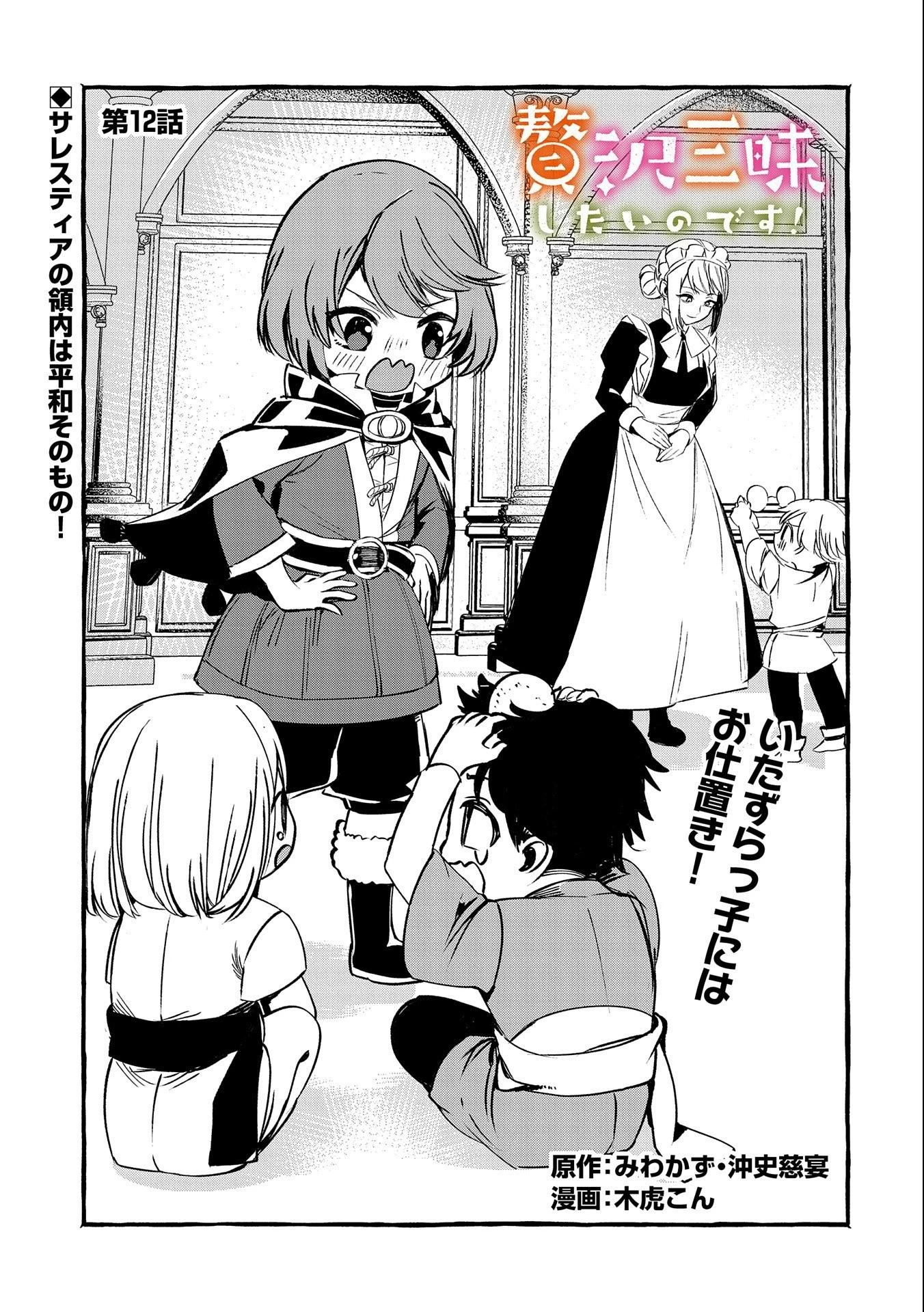 贅沢三昧したいのです！ 転生したのに貧乏なんて許せないので、魔法で領地改革 第12話 - 1